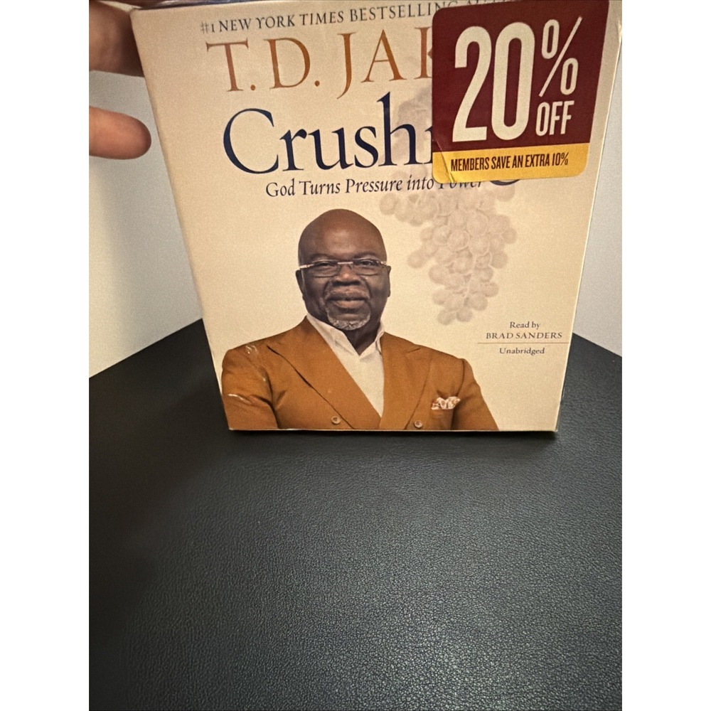 Crushing : God Turns Pressure into Power by T. D. Jakes (2019, Compact Disc)
